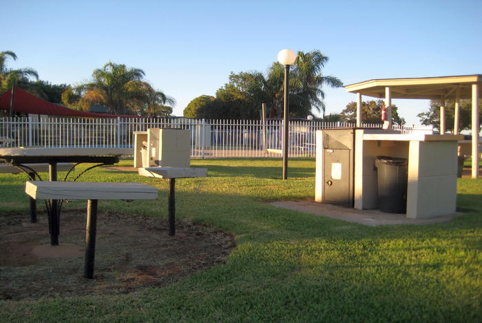 caravan park BBQ